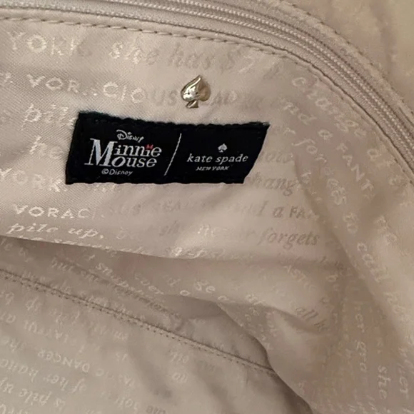 Kate Spade Minnie Mouse Tote - Cream and Red